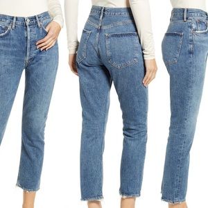 Agolde Riley Straight Leg Denim Jeans Sz 24